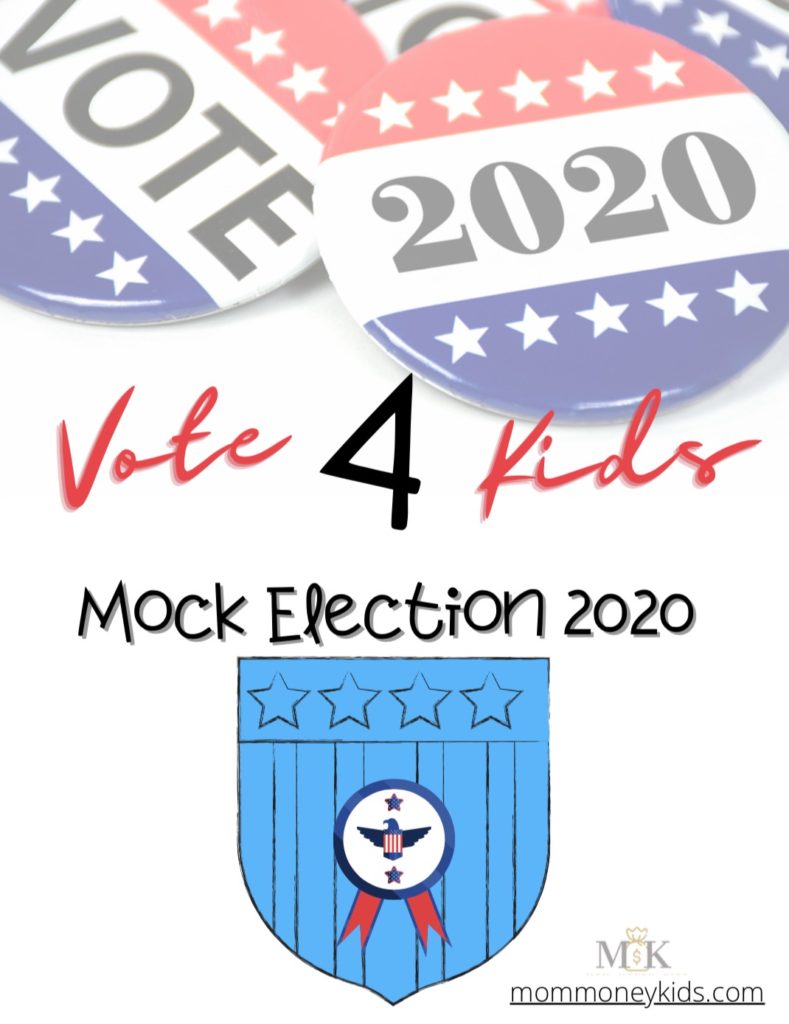 vote 4 kids mock election 2020