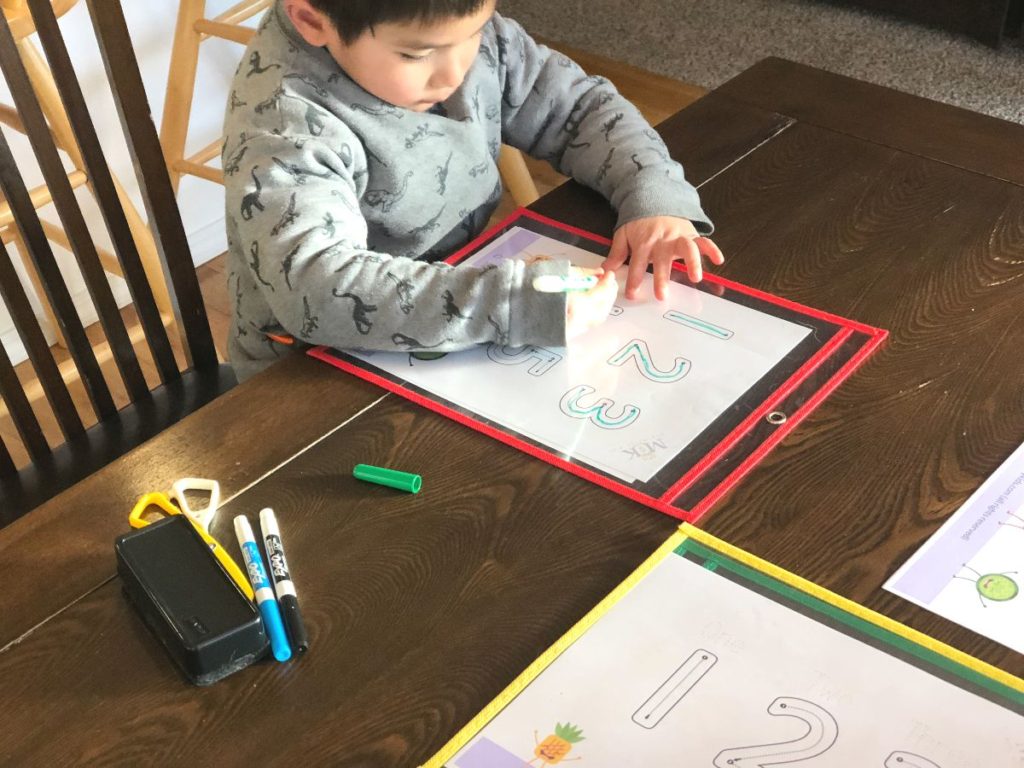 writing numbers on plastic sheeting