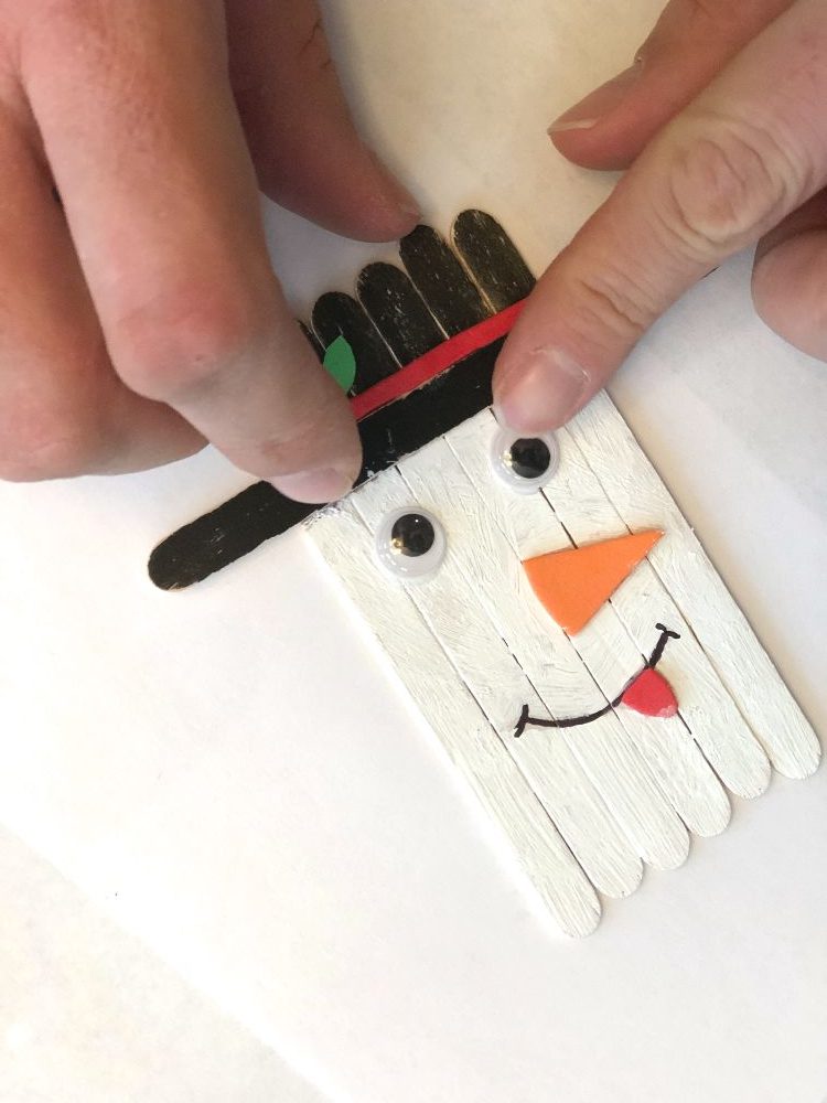 snowman googly eyes diy toddler craft