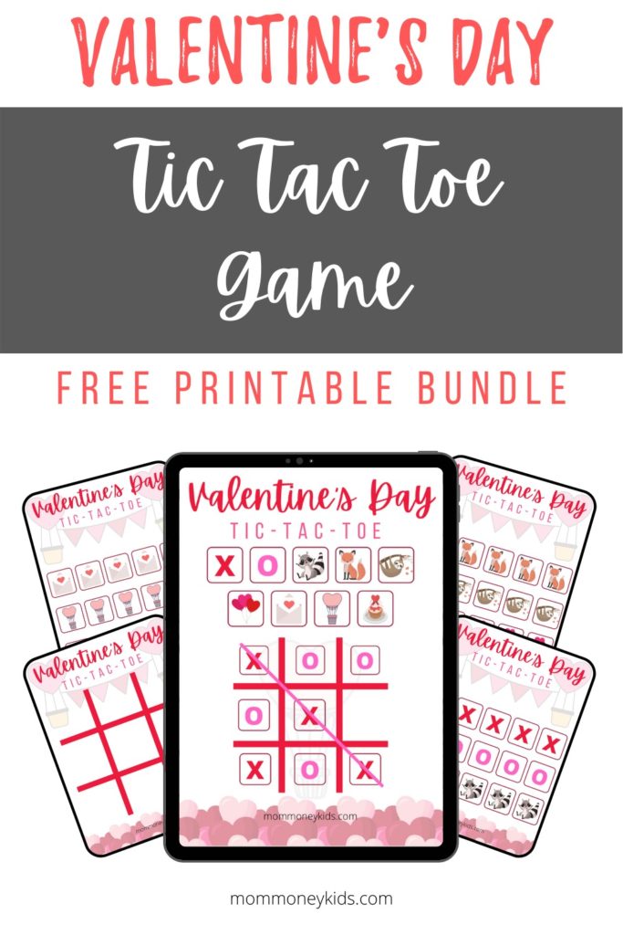 Valentine's Day Tic Tac Toe Free Printable Game Bundle
