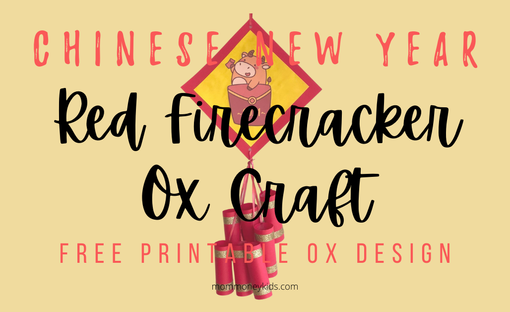 Chinese New Year Red Firecracker Ox Craft featured