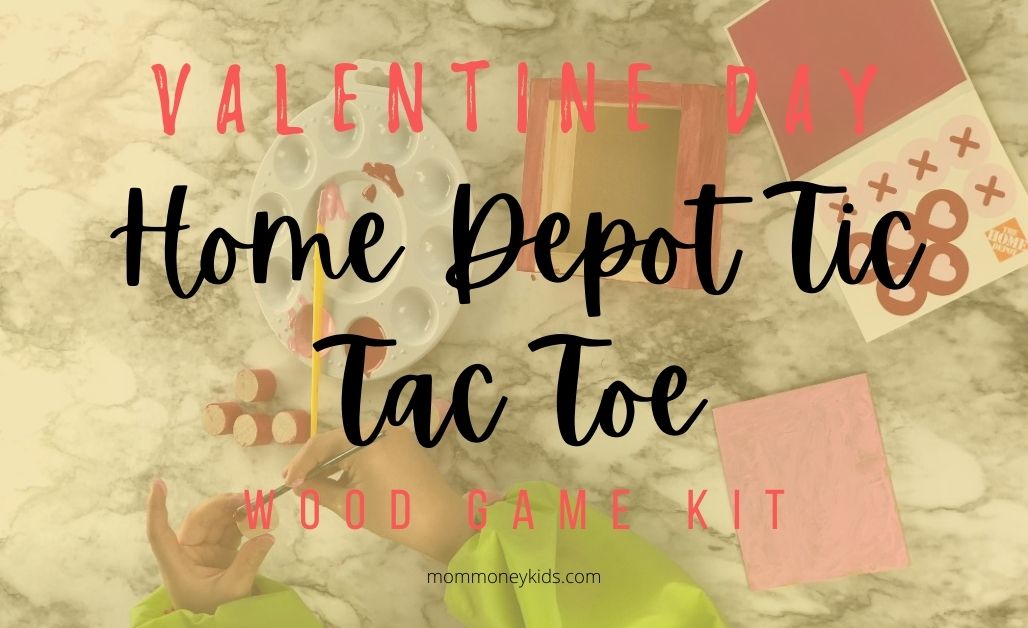 valentine day home depot tic tac toe wood game kit featured