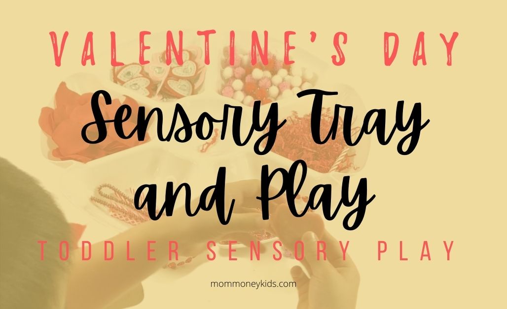 valentines day sensory tray and play featured