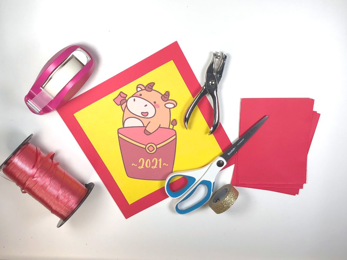 Chinese New Year 2021 Red Firecracker Ox Craft and Free Printable ...