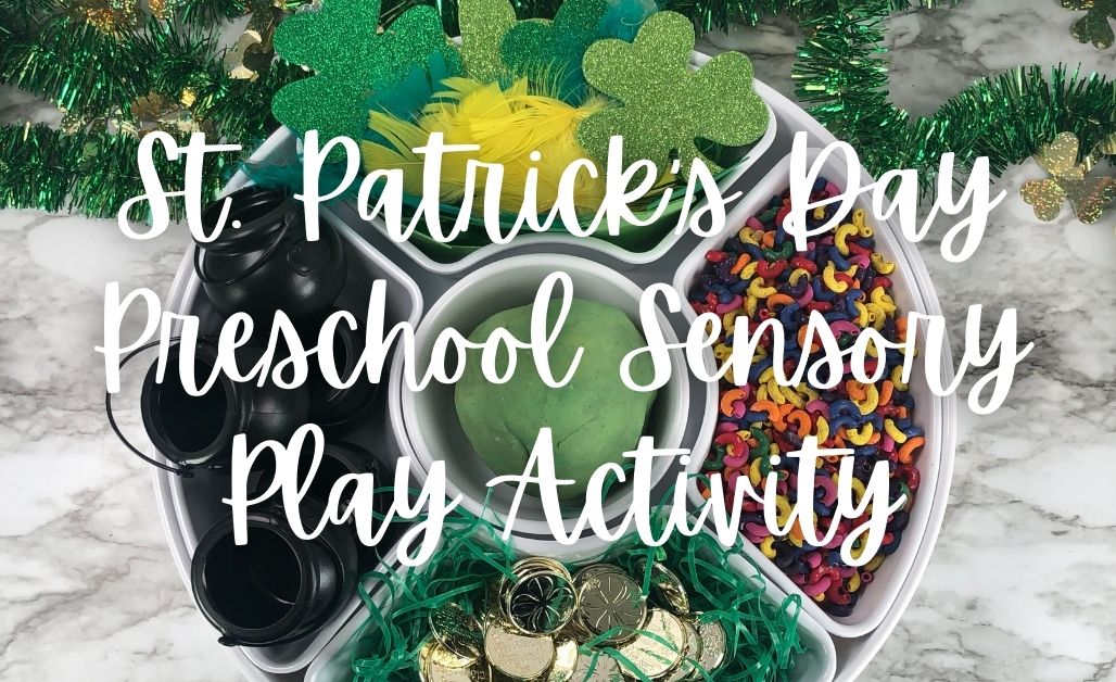 st patrick's day preschool sensory play activity featured