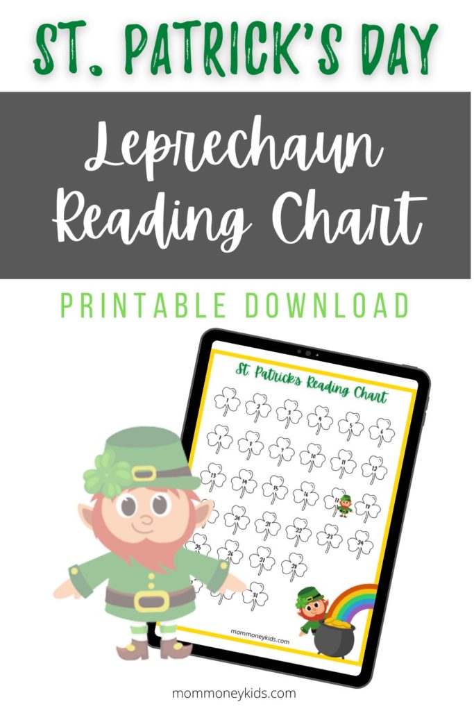 st patricks day themed march reading log free printable