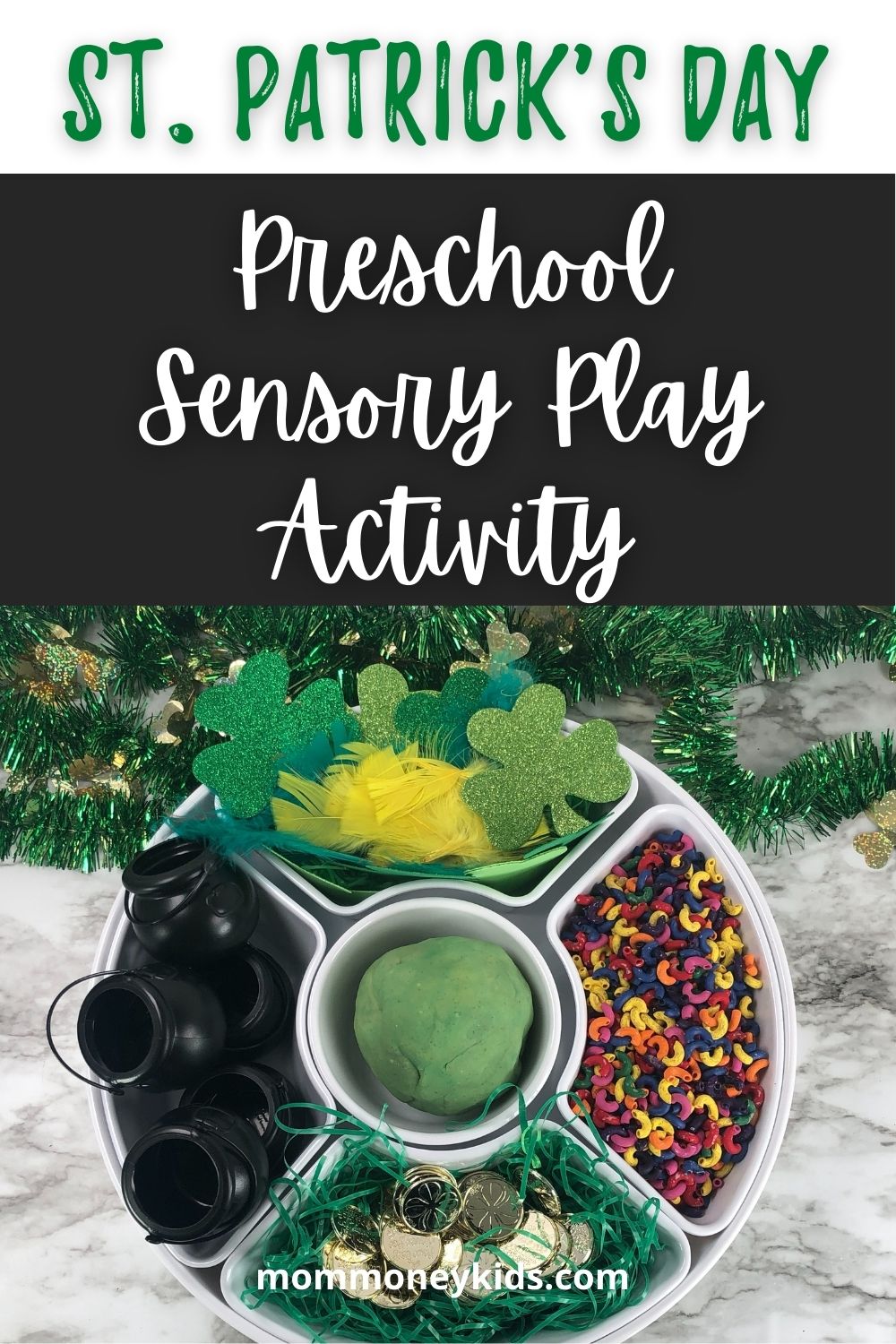 St. Patrick's Day Preschool Sensory Play Activity - Mom Money Kids