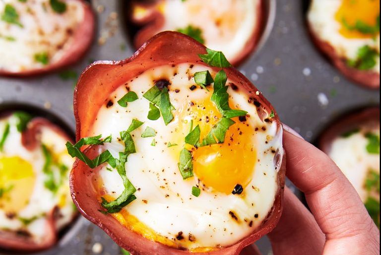 ham and cheese and egg cups easy keto recipe