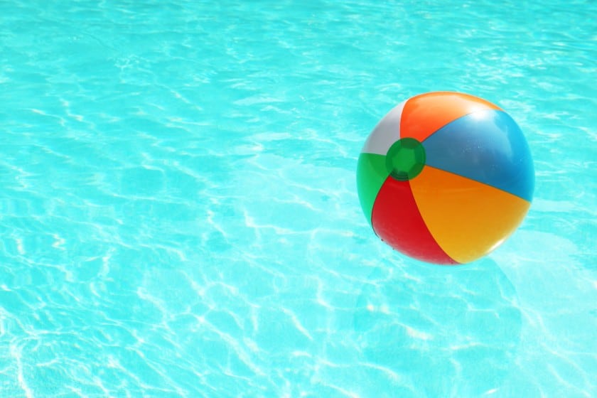 beach ball toddler swim ideas