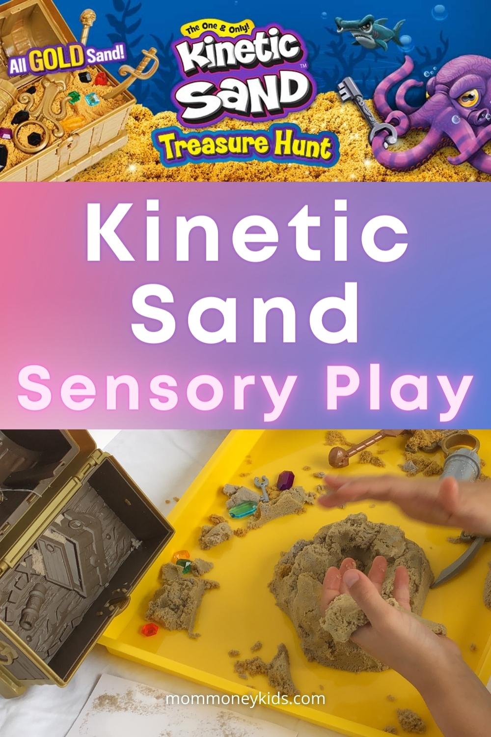 kinetic sand treasure box recipe sensory play