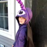 flying purple eater dragon diy kids halloween costume