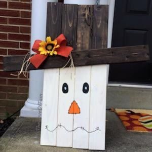 diy reversible scarecrow and snowman fall craft