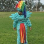 kids rainbow dash diy halloween costume