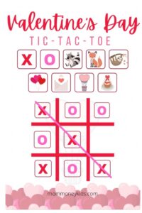 Valentine's day tic tac toe free printable game