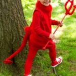diy kids red devil halloween costume