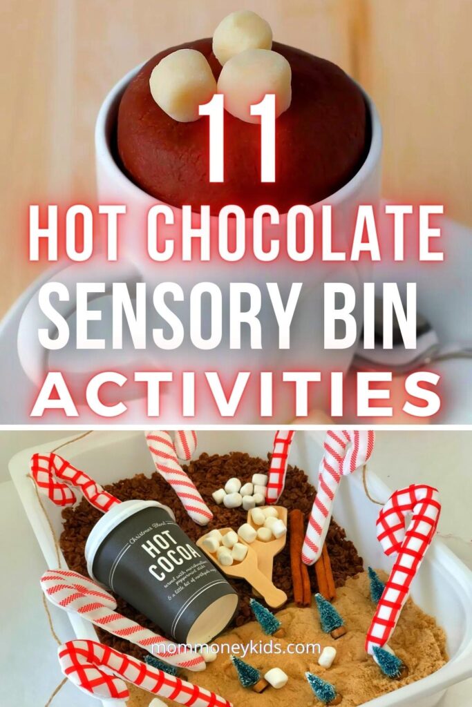 11 hot chocolate sensory bin kids activity ideas