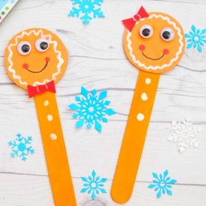 popsicle stick gingerbread man craft