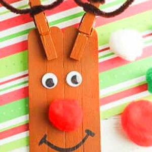 reindeer popsicle stick diy craft