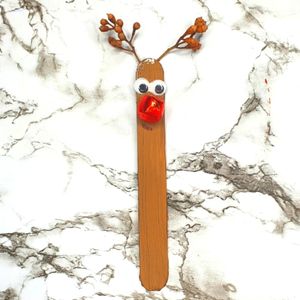 craft reindeer popsicle stick activity