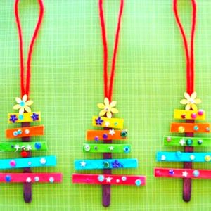 christmas tree colorful ornament craft 
