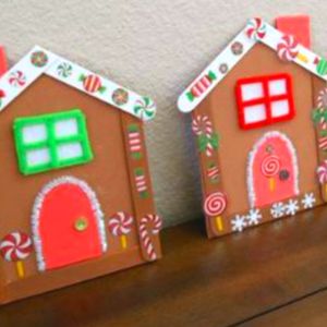 gingerbread house popsicle stick craft