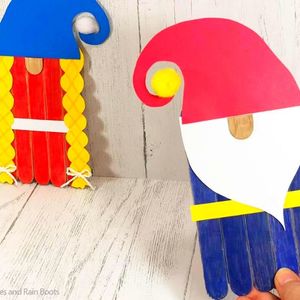 Gnome Puppet Popsicle Stick Craft