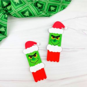 Popsicle Stick Grinch Craft For Kids 