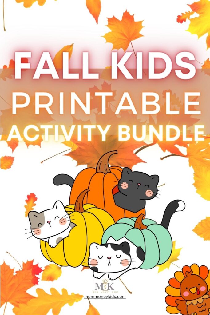 free fall kids printable activity bundle holiday season
