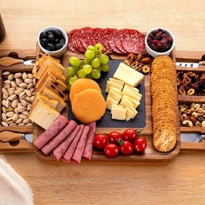 Double Slide Drawer Charcuterie Boards